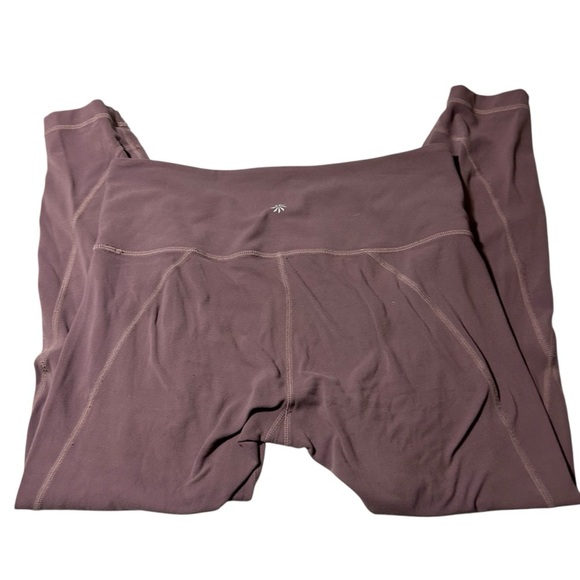 Athleta Women’s Crop Leggings Lt Purple Pink Gray Size Medium Petite - Picture 4 of 4